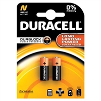 Duracell MN9100B2PK, DURACELL PHOTO BATTERY Battery, Alkaline, Size N, 1.5V, 2/pk, 6/bx (UPC# 66200) (4133366200), BX