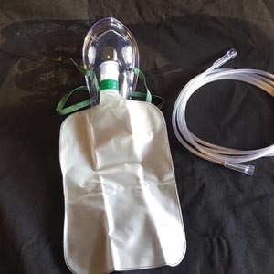 Med-Tech Resource, LLC MTR-25060, MED-TECH OXYGEN MASKS Oxygen Mask, Total Non-Rebreather w/bag, Adult, Elongated, 7' Star Tubing, 50/cs (40 cs/plt) (Rx - A Valid Medical Device License at Time of Purchase is Required fo