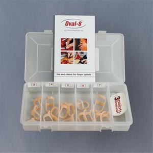 3 Point Products P1008-PK, 3 POINT PRODUCTS OVAL-8 FINGER SPLINTS Oval-8 Pediatric Kit Includes: (MP-3) ea of Size 3 to 7, Instructions & Carrying Case (MP-080767), EA