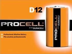 Duracell PC1300CS, DURACELL PROCELL ALKALINE BATTERY Battery, Alkaline, Size D, 12/pk (UPC# 11340), PK