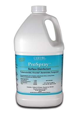 Certol PSC128, CERTOL PROSPRAY SURFACE CLEANER/DISINFECTANT Disinfectant Refill, 1 Gal, 4/cs (60 cs/plt), CS