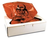 Certol PW2010, CERTOL INFECTIOUS WASTE COLLECTION BAG Infectious Waste Collection Bag, 25 Gal, 21 x 9" x 43", 50/bx, BX