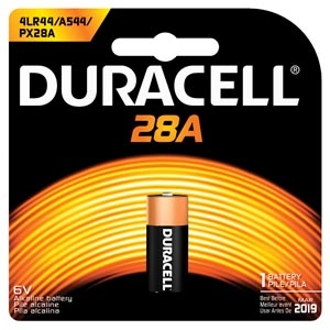 Duracell PX28ABPK, DURACELL MEDICAL ELECTRONIC BATTERY Battery, Alkaline, Size 28A, 6V, 6/bx (UPC# 66154), BX