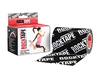 RockTape, Inc. RCT100-BKLG-MBD, ROCKTAPE BIG DADDY KINESIOLOGY  TAPE Kinesiology Tape, Mini Big Daddy, Continuous Roll, 4" x 16.4ft, Black Logo print, Latex Free, 1 roll/bx (Products cannot be sold on Amazon.com or any o