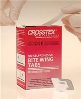 Crosstex International YBT, CROSSTEX BITE WING TABS Self Adhesive Tabs, 500/bx, CS