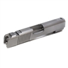 1911 Commander Stainless .45 ACP Slide, Slab Side, with Tactical Style Rear and Top Serrations and BoMar Rear Sight Cut