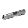 1911 Commander Stainless 9mm Slide, Slab Side, with Tactical Style Rear and Top Serrations and Novak Sight Cuts