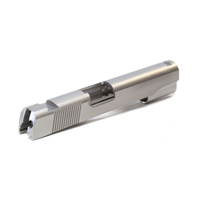 Resmport Government 9mm Stainless with Rear Serrations and Novak Sight Cuts