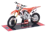 NewRay 1:12 Scale Team Honda HRC - COLE SEELY - Replica Dirt Bike Toy