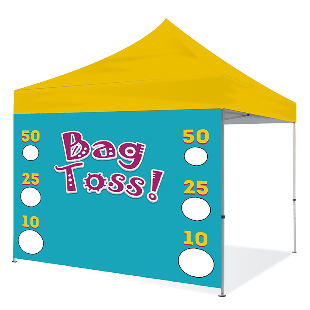 10ft Pop Up Canopy Wall - Game