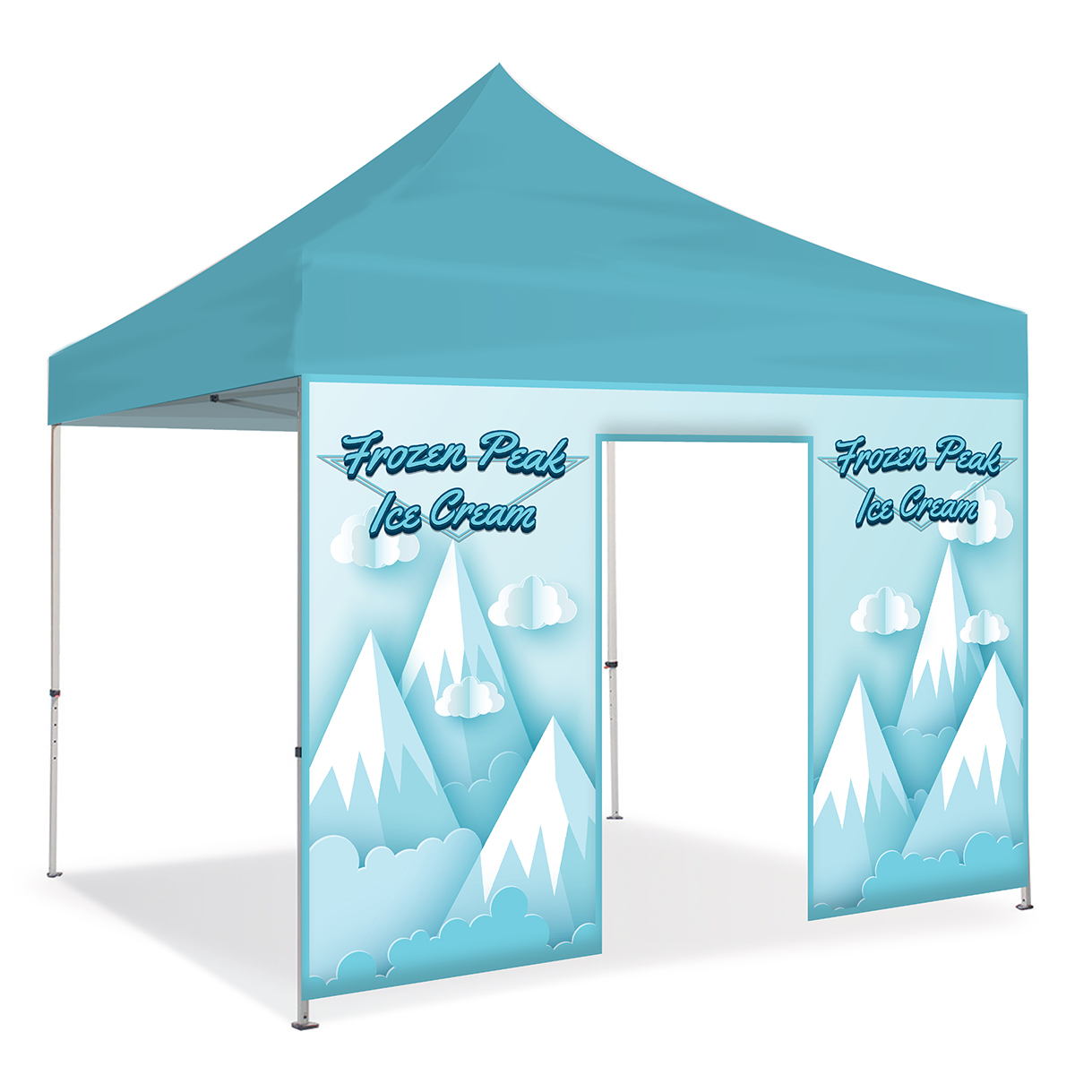 10ft Pop Up Canopy Wall - Rolling Door