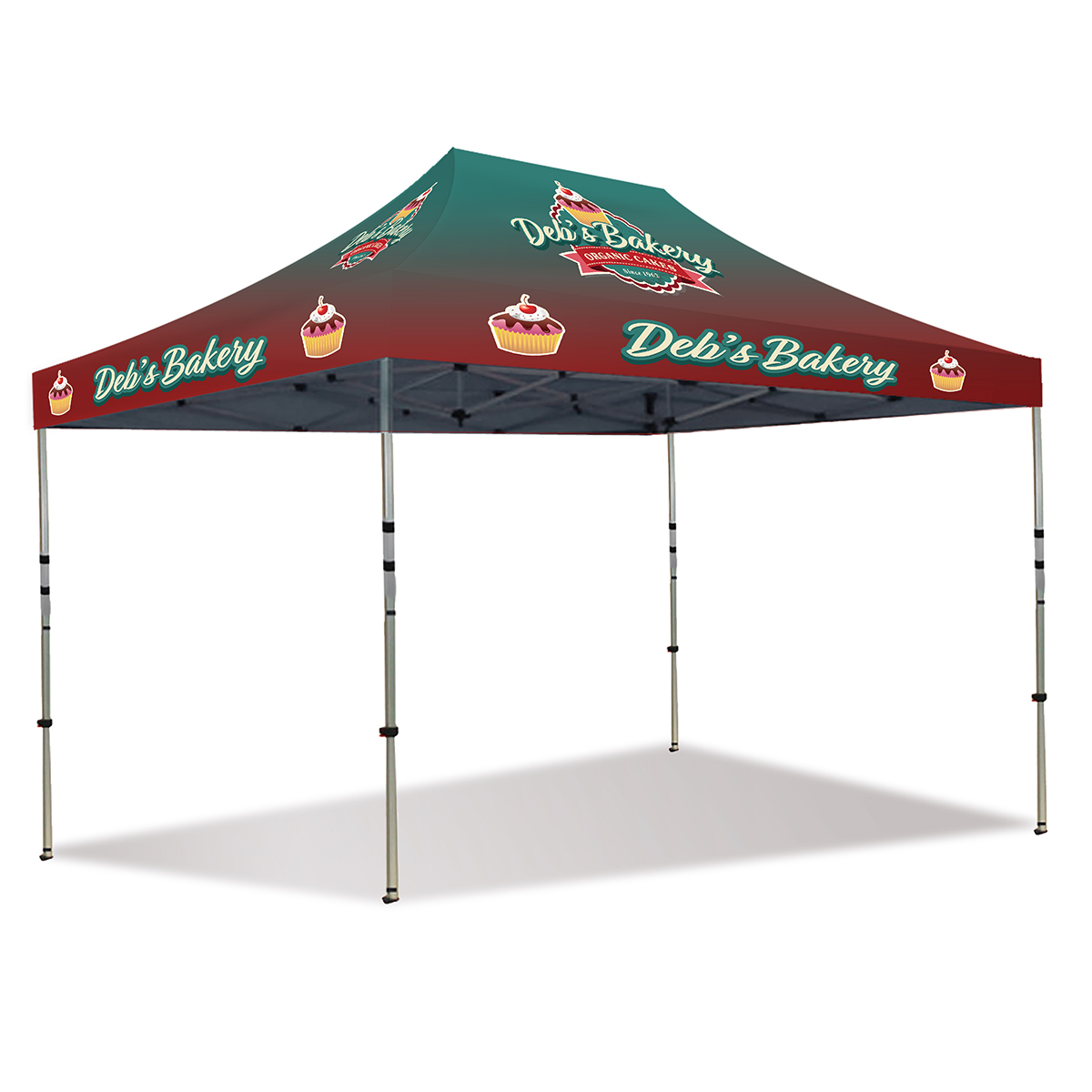 15ft Pop Up Canopy - Full Color - Deluxe