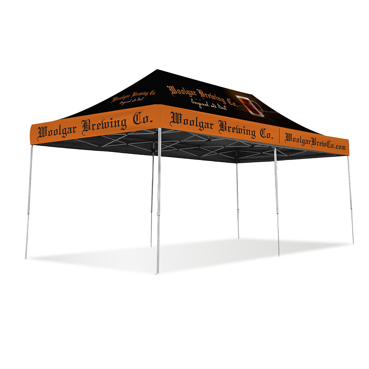 20ft Pop Up Canopy - Full Color - Deluxe