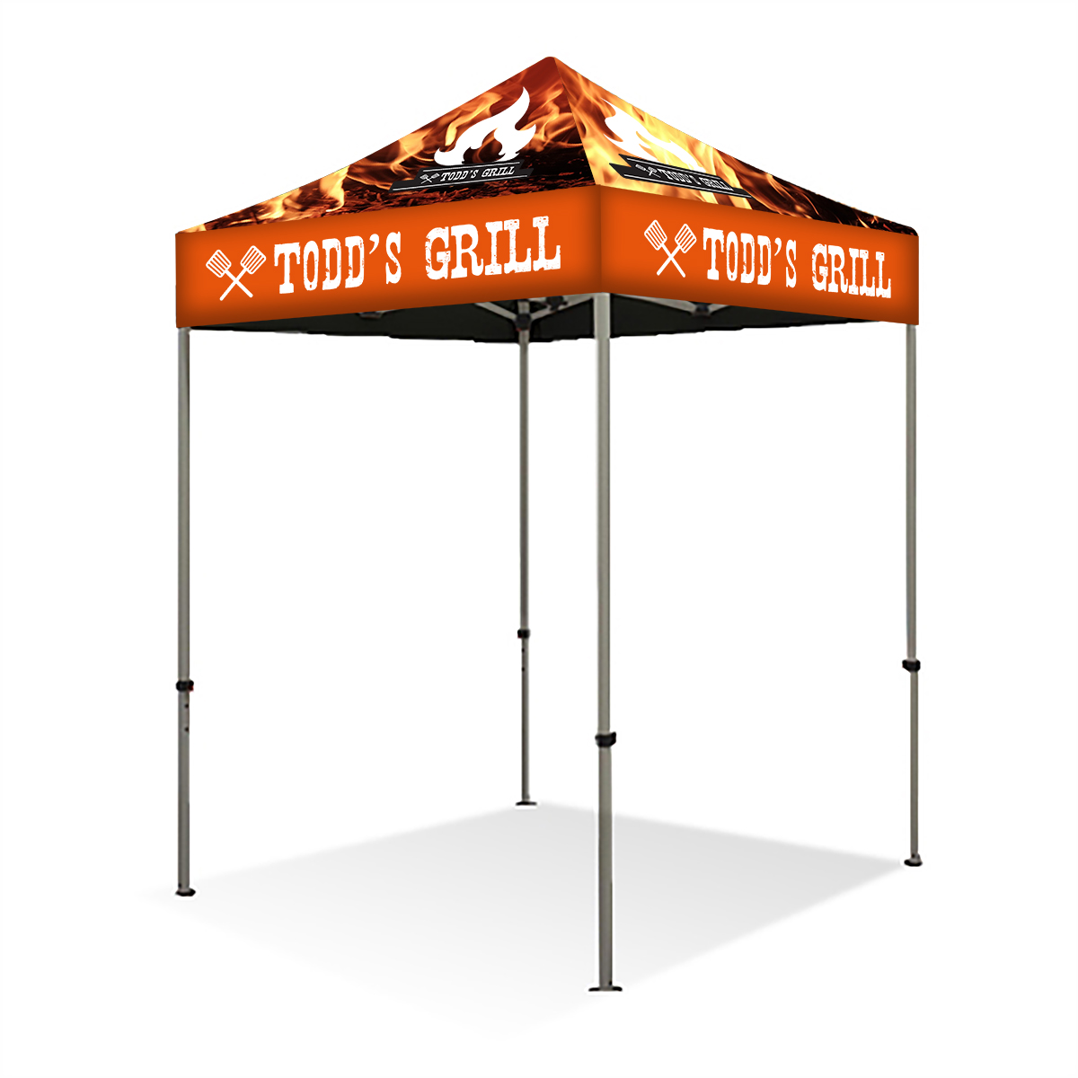 6ft Pop Up Canopy (Steel) - Full Color
