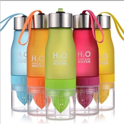 650ml Frosted Sport Water Bottles with Infuser