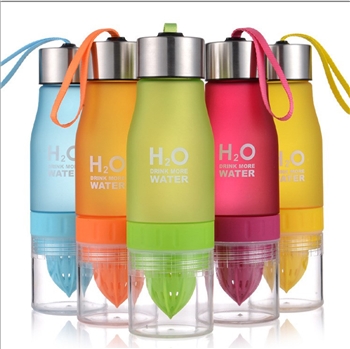 650ml Frosted Sport Water Bottles with Infuser