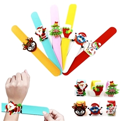 Novelty Christmas Silicone Slap Band Bracelet