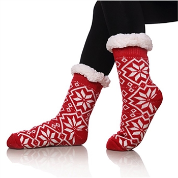 Mid-Tube Patterned Christmas Stocking