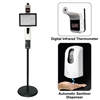 Infrared Thermometer with Automatic Sanitizer Dispenser