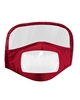 Cloth Mask with Detachable Eye Shield and Clear Mouth Cover