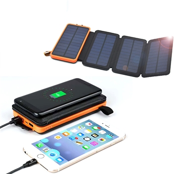 Solar Powered Wireless Charging Power Bank