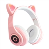 Novelty Cat Ear LED Flash Light Bluetooth Headphone