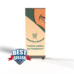 Economy Retractable Banner Stand 33.5" x 78"