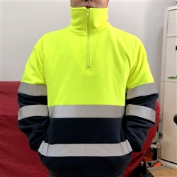 Hi-Vis Zipped Sweatshirt