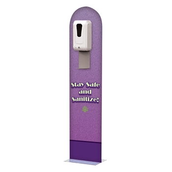 Modern Wave Sanitizer Dispenser - Round Wave