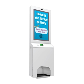 21.5" LED Screen Sanitizer Dispenser Wall Mount