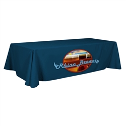 Stain Resistant 8ft Table Throw - Full Color - 4 Sided