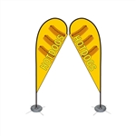 Double Sided Teardrop Flag - Medium