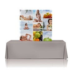5ft Table Top Fabric Pop Up Display - With Graphic