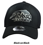 Picasso New Era Flex Fit Hats Black On Black