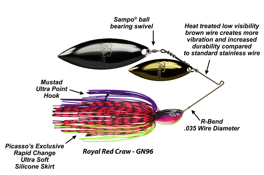 Bassdozer's Light Wire Style H Spinnerbaits for Slow Rolling and Deep  Running