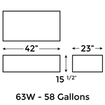 58 Gallon