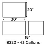 43 Gallon