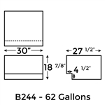62 Gallon
