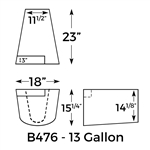 13 Gallon