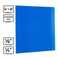 Solid Blue Plexiglass