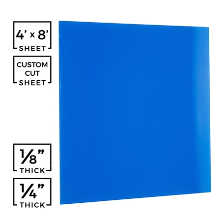 Solid Blue Plexiglass
