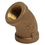 45 Degree Elbow - Threaded - Bronze