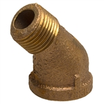 45 Degree Street Elbow - Threaded - Bronze