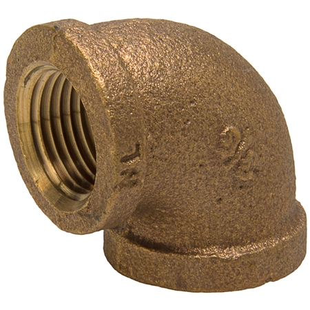 90Â° Elbow - Threaded - Bronze