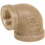 90 Degree Reducing Elbow - Threaded - Bronze
