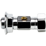 Round Shank w/ Threaded Hole - Chromed Brass