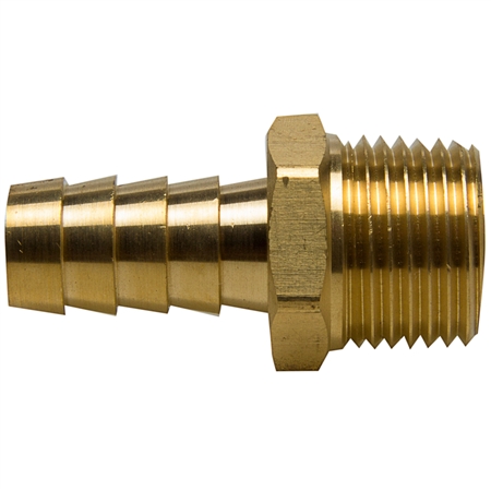 Brass Hose Barb Connector x Male Pipe Thread