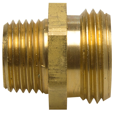 Brass Coupling - Male Hose x Male Pipe