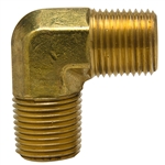 Brass 90 Degree Elbow - Male Pipe Thread x Male Pipe Thread