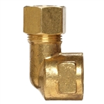 Brass Elbow - Compression x Female Pipe